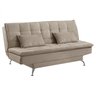 Sofá Cama 3 Lugares 192cm com Pés de Alumínio Luna  - 6