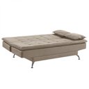 Ver imagem 5 de Sofá Cama 3 Lugares 192cm com Pés de Alumínio Luna 