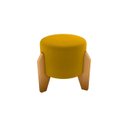 Ver imagem 1 de Puff Decorativo Luxo Veludo Amarelo E-436
