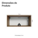 Ver imagem 2 de Armário Aéreo 70 Cm 1 Porta Basculante Vik Madesa.