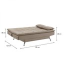 Ver imagem 4 de Sofá Cama 3 Lugares 192cm Luna