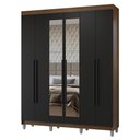 Ver imagem 4 de Guarda-Roupa Casal com Pés 6 Portas Batentes com Espelho Netuno Madesa