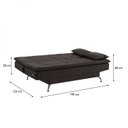 Ver imagem 4 de Sofá Cama 3 Lugares 192cm Luna
