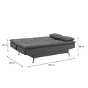 Ver imagem 4 de Sofá Cama 3 Lugares 192cm Luna