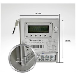 Medidor Elétrica Watimetro Bifásico 2f+n Up Energy Inmetro - 3