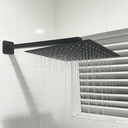 Ver imagem 4 de Ducha Preto Fosco Chuveiro Inox Quadrada 30x30 Braço 40cm