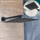 Ver imagem 2 de Ducha Preto Fosco Chuveiro Inox Quadrada 30x30 Braço 40cm