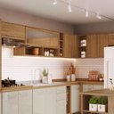 Ver imagem 1 de Armário Aéreo Canto Reto 1 Porta com Nicho Gaia  Móveis