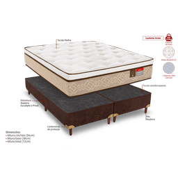 Conjunto Box King Imperial Látex Gel 192x203x72 Reconflex - 3