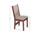 Ver imagem 5 de Conjunto Mesa Retangular Sophia com 6 Cadeiras Melina Fosca Asgard Bege Naturalle e Off White