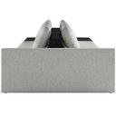 Ver imagem 1 de Sofá Ilha Modular para Sala 252cm com Puff Dublin K01 Linho Cinza e Sintético Preto - Lyam Decor