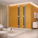 Ver imagem 1 de Modulo Adicional Painel Pratic Ripado Central 240cm Cedro