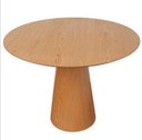 Ver imagem 1 de Mesa de Jantar Cone 120cm Base Madeira Laminada - Tampo Laminado Madeira - Marrom