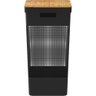Cesto de Roupas Grid Com Tampa De Bambu 49l Preto - OU - 4