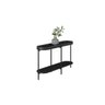 Aparador Monaco 139cm em Couro Preto e Preto Tx Linea Brasil - 3