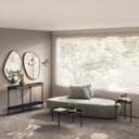 Ver imagem 2 de Aparador Monaco 139cm em Couro Preto e Preto Tx Linea Brasil