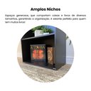 Ver mais imagens de Estante para Livros com Sapatas Antiumidade 5 Prateleiras Multy Preto