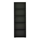 Ver imagem 3 de Estante para Livros com Sapatas Antiumidade 5 Prateleiras Multy Preto