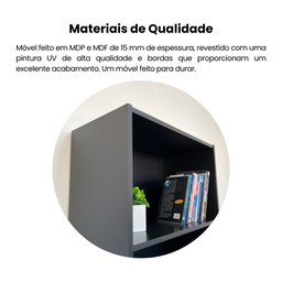 Estante para livros com Sapatas Antiumidade 5 Prateleiras Multy - 6 Estante para livros com Sapatas Antiumidade 5 Prateleiras Multy - 6