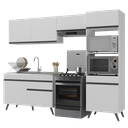 Ver imagem 3 de Armário de Cozinha Compacta 4 peças MP3693.964 Veneza Multimóveis Branco