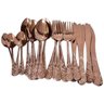 Faqueiro Talheres Rose Gold de Luxo Super Trabalhado 24 Pçs - 1