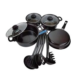 Conjunto de Panelas 13 Peças Antiaderente com Tampa de Vidro - 3