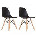 Ver imagem 1 de Kit 2 Cadeiras Eames PP Dsw-m Preto