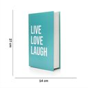 Ver imagem 2 de Caixa Livro Verde "Live Love Laugh Verde" 27X17X5Cm