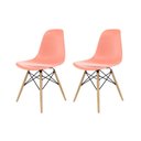 Ver imagem 1 de Kit 2 Cadeiras para Sala de Jantar Eames PP Dsw-m Rosa