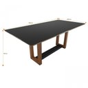 Ver imagem 2 de Conjunto Mesa Tampo com Vidro com 8 Cadeiras Madeira Maciça Taeda Julia Louise