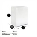 Ver imagem 4 de Armário Aéreo Multiuso Lux 40cm 100%mdf 01 Porta Branco - Desk Design