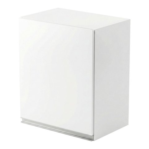 Armário Aéreo Multiuso Lux 40cm 100%mdf 01 Porta Branco - Desk Design
