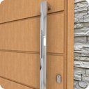 Ver imagem 4 de Puxador Inox para Porta U Retangular Barra Chata H07 100cm Cromado