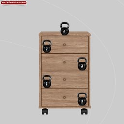 Gaveteiro 4 Gavetas Presence - 8 Gaveteiro 4 Gavetas Presence - 8