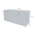 Ver imagem 4 de Armário Multiuso Escritório 75x160cm 4 Portas com Chave Corp 25 Cinza
