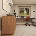 Ver imagem 6 de Armário Multiuso Escritório 75x160cm 4 Portas com Chave Corp 25 Bege