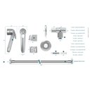 Ver imagem 3 de Ducha Manual com Desviador Cromado 1,80m - 191208