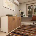 Ver imagem 6 de Armário Duplo Baixo para Escritório 4 Portas Corp 25 