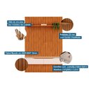 Ver mais imagens de Estante P/ Sala até 65 Pol Pratic Ripado C/ 2 Gavetas 183x240cm Cedro/bali - Dj Móveis