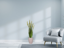 Ver imagem 2 de Planta Árvore Artificial Grass com Grão 90 cm Kit + Vaso S. Bege 30 cm