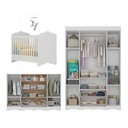 Ver imagem 5 de Quarto Bebê Completo Berço 3 em 1/Guarda-Roupa 4 Portas/Cômoda 4 Gavetas Vicente Multimóveis