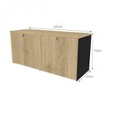 Ver imagem 3 de Armário Duplo Baixo para Escritório 4 Portas Corp 25 