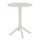 Ver imagem 2 de Kit 4 Mesas de Jantar Redonda Área Externa Taormina Drops Fratini 60 Cm (larg) Polipropileno Nude