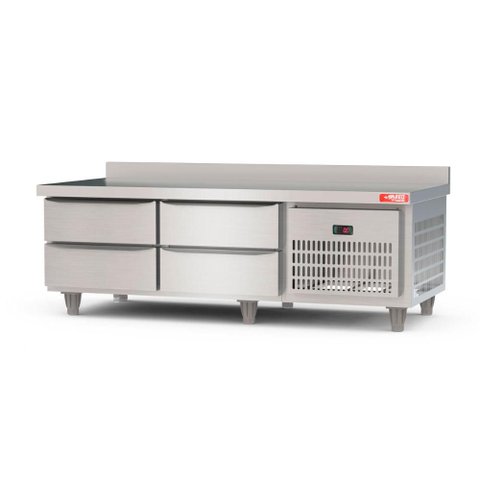 Balcão de Preparo Refrigrerado 4 Gavetas Inox 0ºC a 10ºC 150cm Brg15 220V - Red Chameleon 364362-