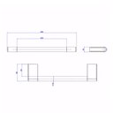 Ver imagem 3 de Toalheiro Barra 20cm Deca You 2050.C104 Cromado