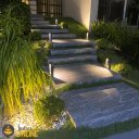 Ver mais imagens de Kit de 2 Luminárias Balizador Retangular de Jardim Piso Led