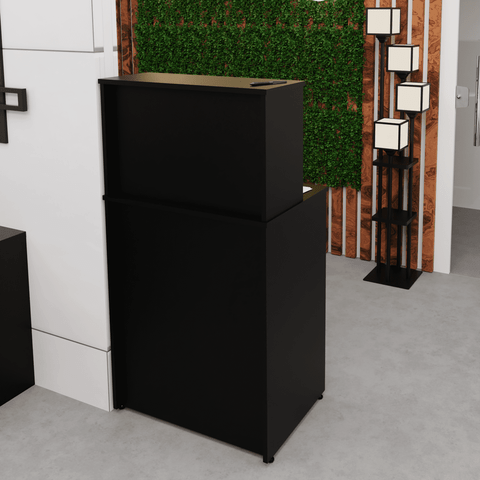Balcão Caixa Atendimento Comercial Recepção 600x420 netmobil - Preto