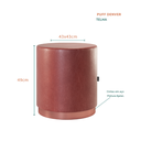 Ver imagem 3 de Banco Puff Estofado Redondo Decorativo Viena Telha Adz