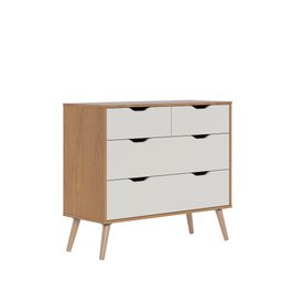 Comoda 4 Gavetas Lisboa M-101 Freijo Off White Colibri Moveis - 5