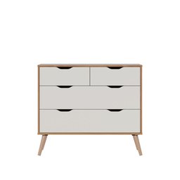 Comoda 4 Gavetas Lisboa M-101 Freijo Off White Colibri Moveis - 4